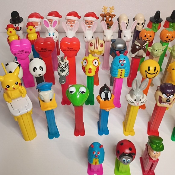 56 Piece PEZ Dispenser Collection Lot No Candy Some Vintage Keychains Minis - Picture 2 of 14